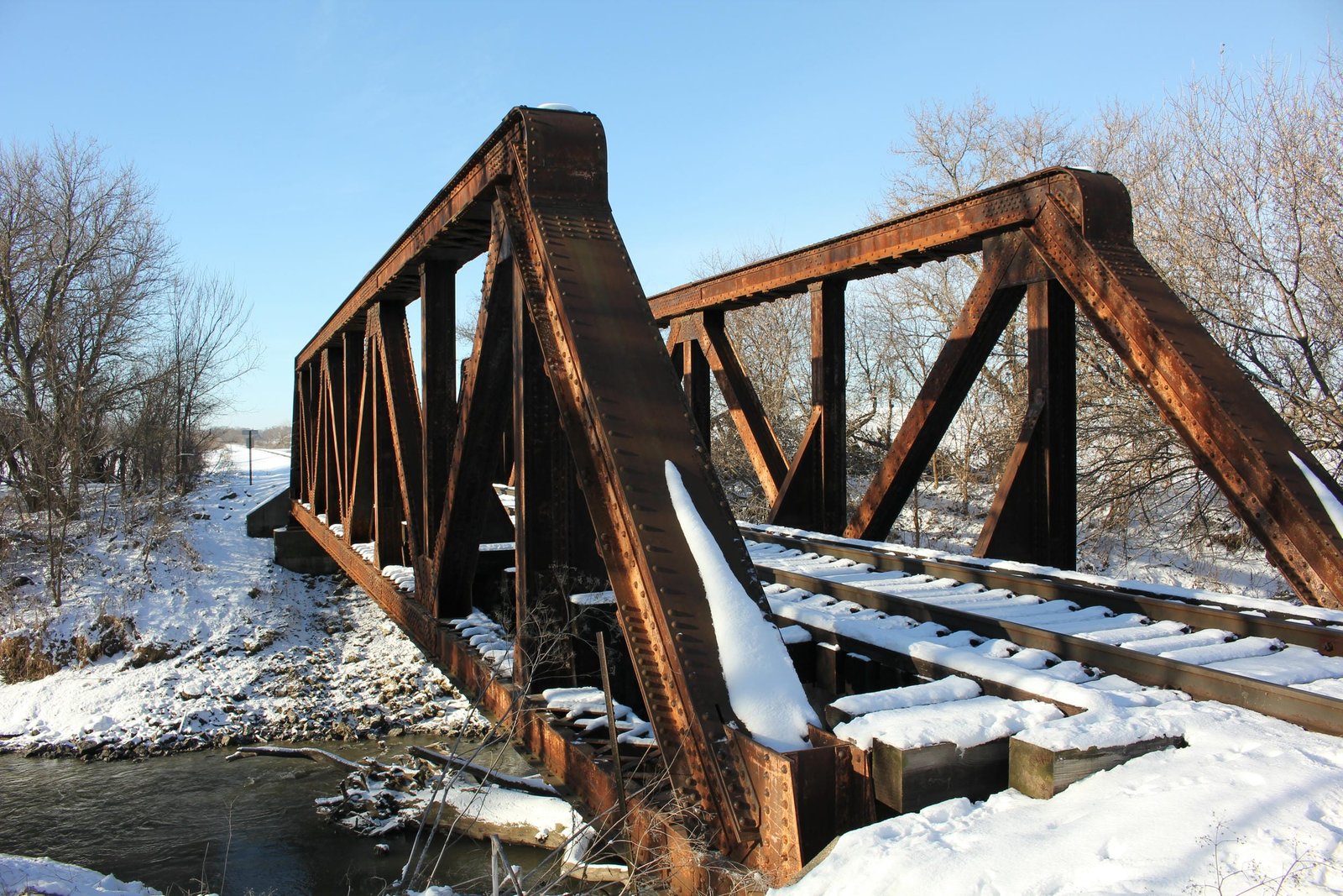 Looking south